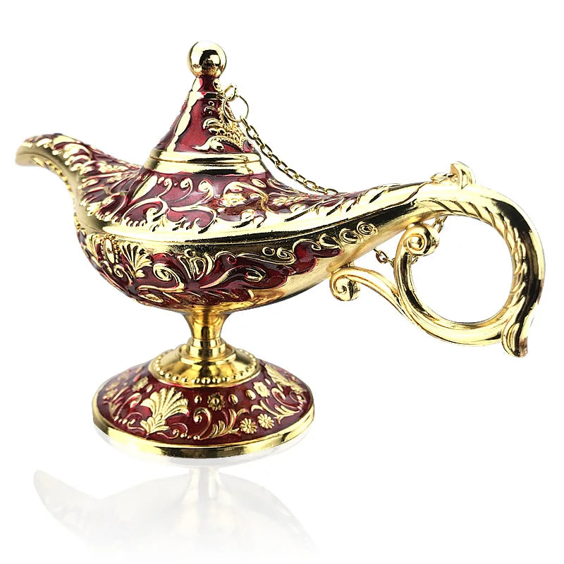 1pc Incense Burner Wishing Lamp Aladdin Lamp Desktop Adornment Aroma Furnace Incense Burner Aroma Diffuser For Home Office Decor