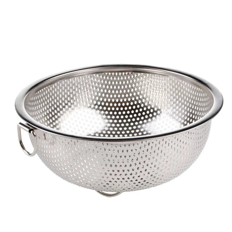 1Pc Kitchen Mesh Sifter Colander Strainer Sieve Rice Basket Cleaning Gadget Kitchen Clips Stainless Steel Tools