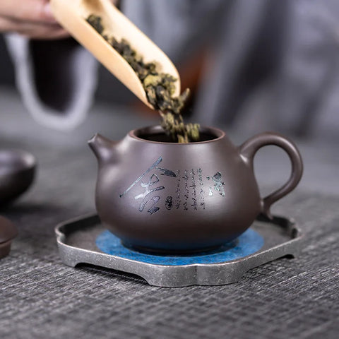 Tea Ceremony Yixing Zisha Tea Kettle Xishi Tea Pot 200ml Chinese Kung Fu Pottery Teaware Household Purple Clay Teapot Infuser