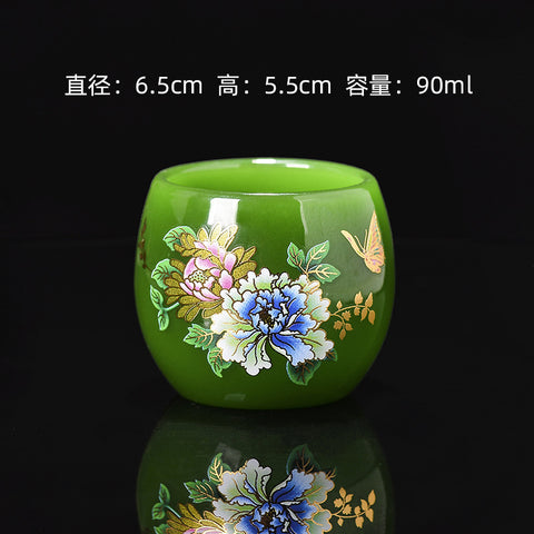 Bingqingyujie silver-plated peacock cup, Jianzhan teacup, master cup, sunflower gold cup, silver jianzhan tea cup