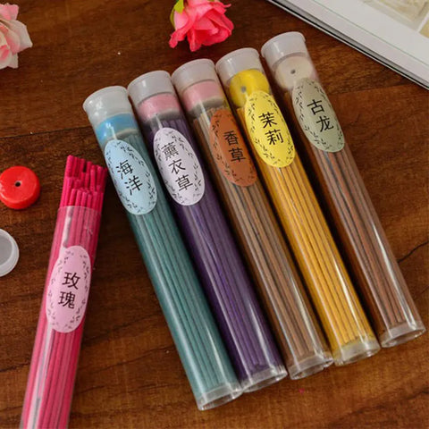 50 Sticks Per Box Natural Incense Stick Handmade Aromatherapy Sticks Sandalwood Lavender Meditation Household Bedroom Incenses