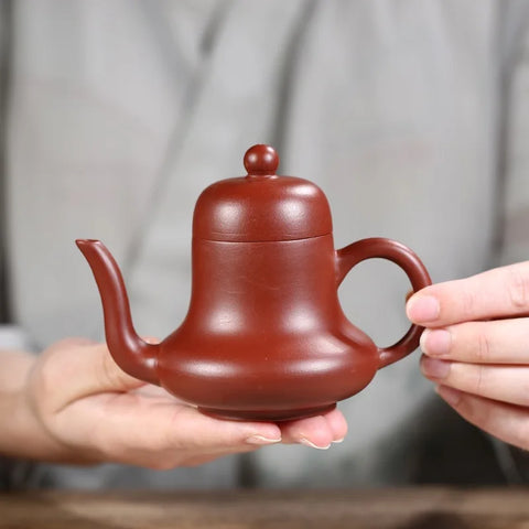 150ML Yixing Hand Crafted Clay Teapot Master Handmade Crimson Mud Dahongpao Tea Pot Kung Fu Zisha Tea ceremony Filter Teaware