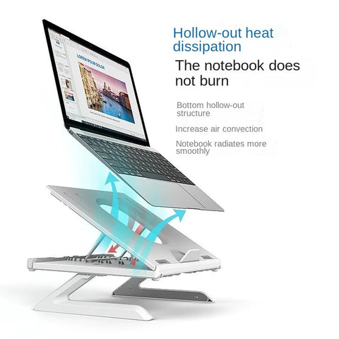 3C Founder Cross Border Laptop Stand Heat Dissipation Folding Elevating Laptop Vertical Elevating Stand Aluminum Alloy Base 2024