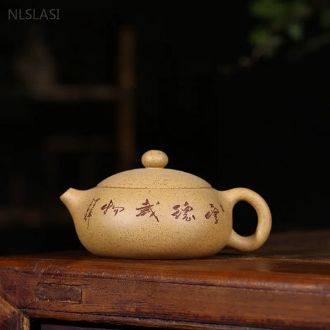 170ml Yixing Purple Clay Tea Pot Hand-carved Filter Beauty Teapot Tradition Pu 'er Tea Infuser Customized Chinese Zisah Teaware