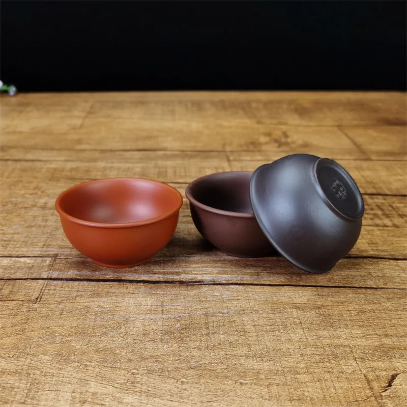 Yixing Raw Ore Purple Clay Teacup Meditation Cup Boutique Handmade Tea Bowl Master Tea Cup Chinese Zisha Tea Set 60ml