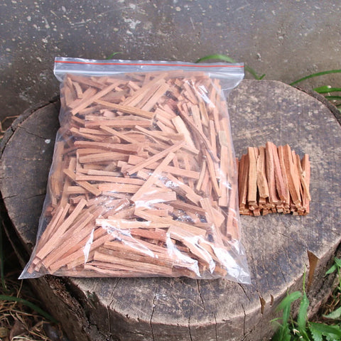 50g Natural Sandalwood Sticks Incense Natural Hand Split Wood Strips Purifying Healing Meditation Stress Relief Aromatherapy