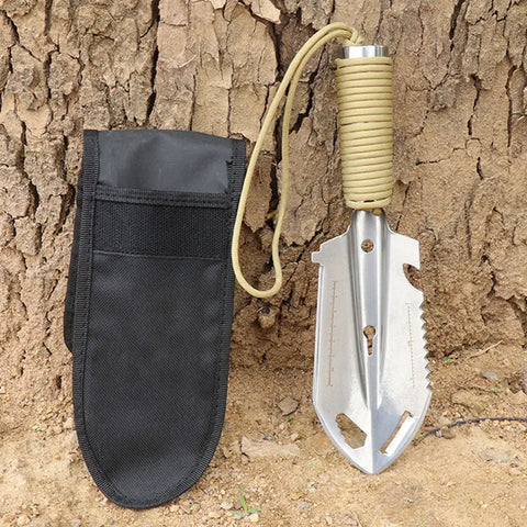 O50 Portable Camping Hiking Traveling Pinic Shovel Multifunctional Ordnance Shovel Survival Outdoor Equipment Garden Tool Shovel