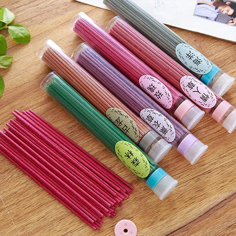 50 Sticks Per Box Natural Incense Stick Handmade Aromatherapy Sticks Sandalwood Lavender Meditation Household Bedroom Incenses