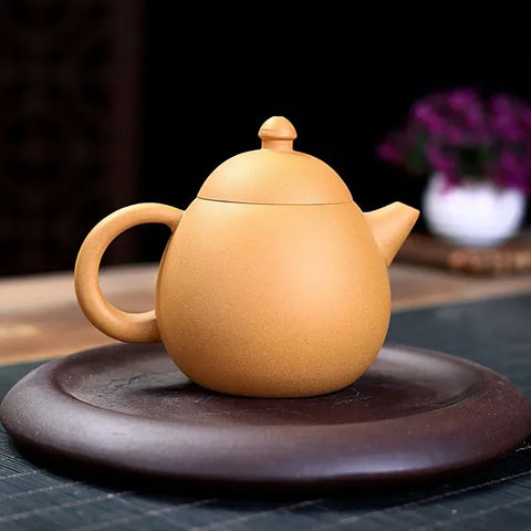 Raw Ore Section Mud Dragon Egg Teapot Antique Yixing Purple Clay Tea Pot Teaset Chinese Filter Tea Maker Teaware Accessories