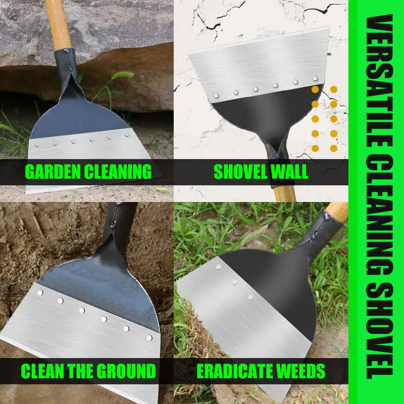 All-Steel Multi-Functional Garden Cleaning Shovel Weeding Rake Hoe Planting Farm Agriculture Weeding Tool Dropshipping