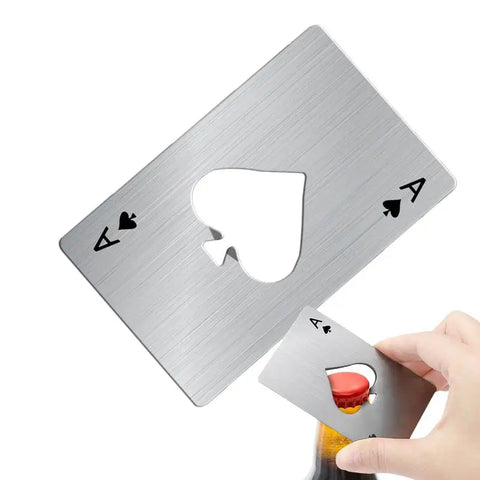 Poker Card Bottle Opener Ace Of Spades Bottle Opener Stainless Steel Can Opener Beer Opener Dining Bar Gadgets Kitchen Tool