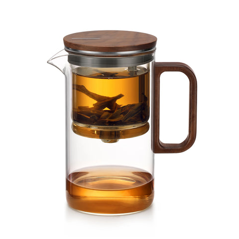 Bonston elegant cup insulation separation bubble teapot heat-resistant glass teapot simple filter tea cup 500ml