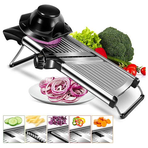 Stainless Steel Adjustable Mandoline Vegetable Slicer Professional Cutter Vegetable Grater With Blades Kitchen Gadgets