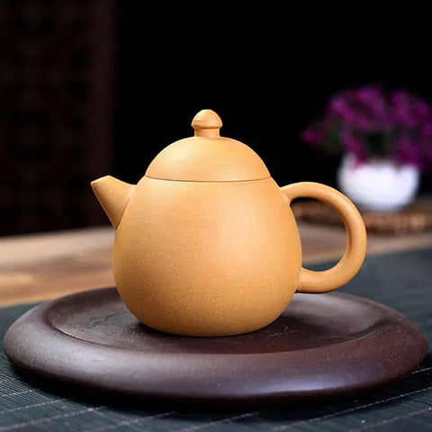 Raw Ore Section Mud Dragon Egg Teapot Antique Yixing Purple Clay Tea Pot Teaset Chinese Filter Tea Maker Teaware Accessories