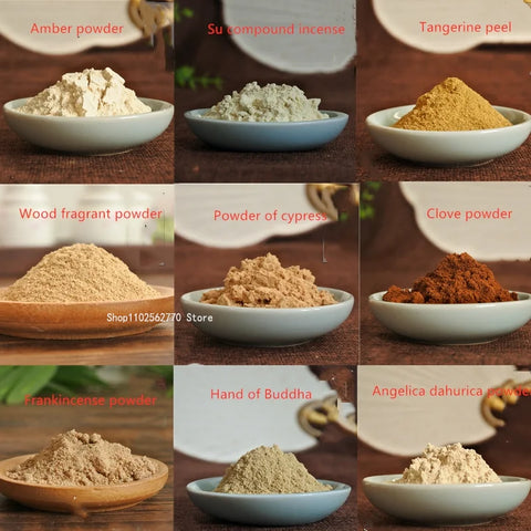 50g/bag 100% Natural Fragrant Powder Cypress Wood Frankincense Plant Flower Fragrant Powder DIY Handcrafted Sachet Material