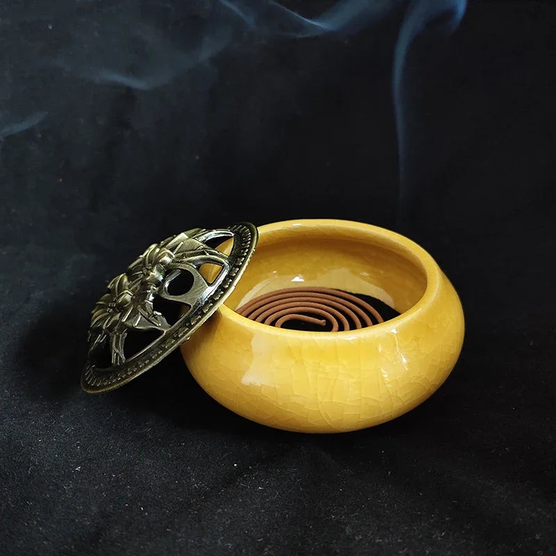 YXY 48plate/box Natural Coil Incense 4 Hour Rose Lavender Sandalwood Tibetan Aromatherapy Indoors Buddhist Censer Home Fragrance