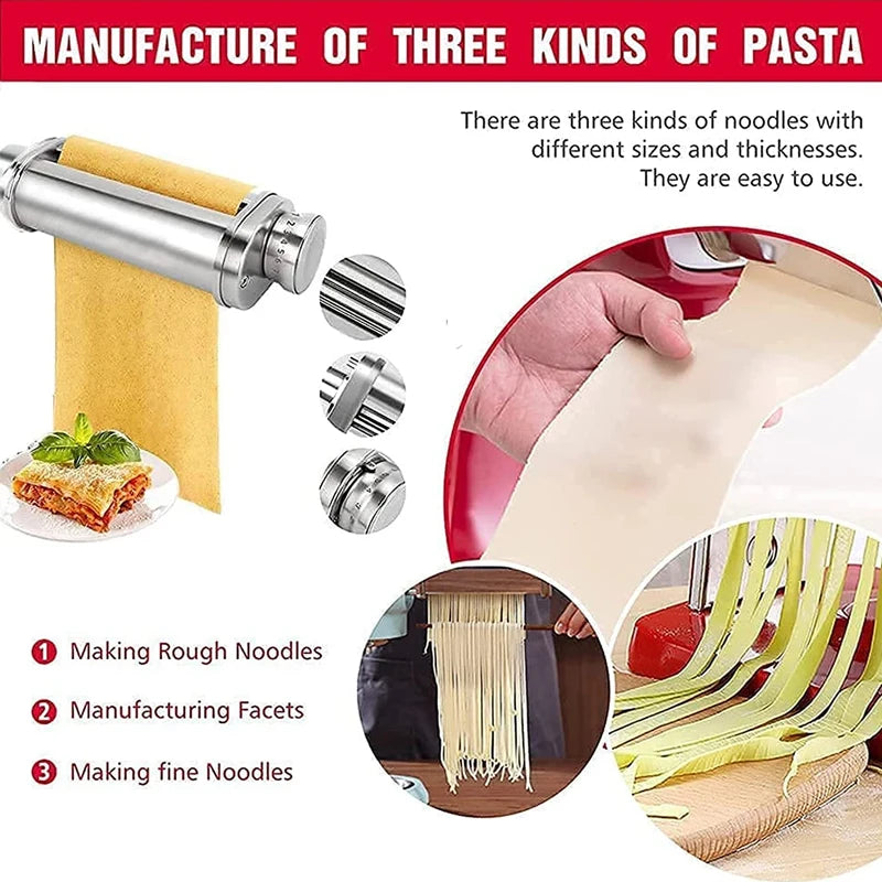 Pasta Maker Attachments for KitchenAid Mixer Accessories Press Fettucine Spaghetti Noodle Maker Machine Kitchen Aid Stand Mixer