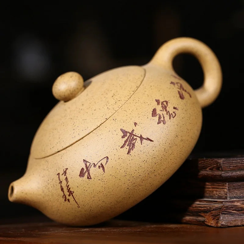 170ml Yixing Purple Clay Tea Pot Hand-carved Filter Beauty Teapot Tradition Pu 'er Tea Infuser Customized Chinese Zisah Teaware